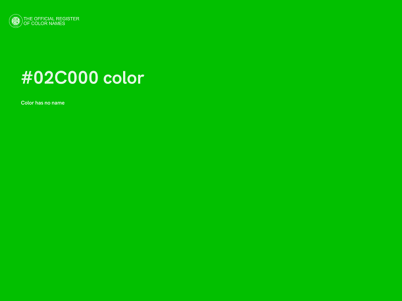 #02C000 color image