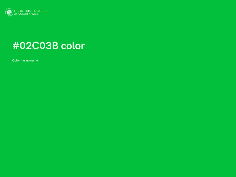 #02C03B color image