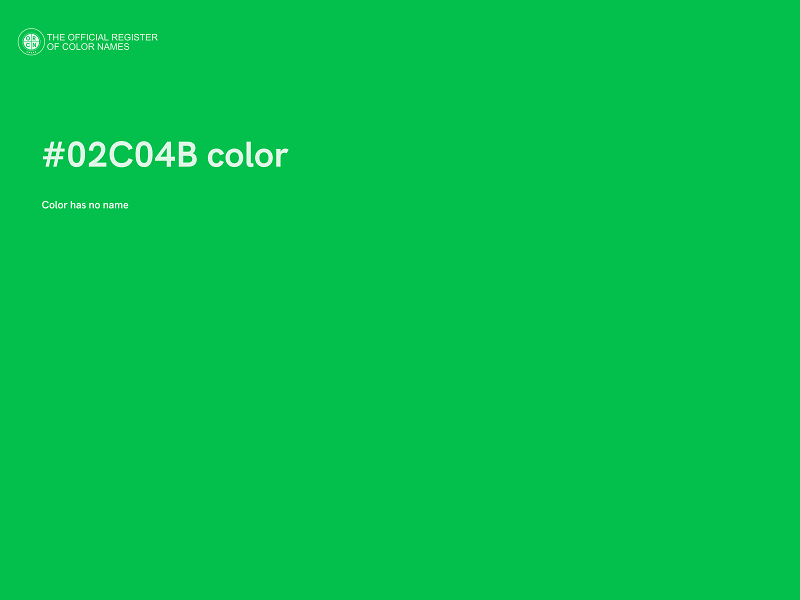 #02C04B color image