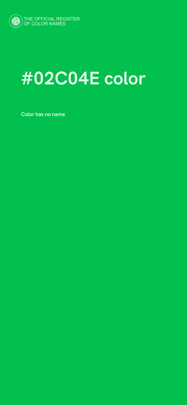 #02C04E color image