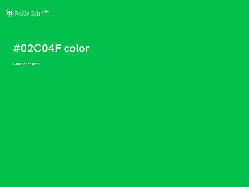 #02C04F color image