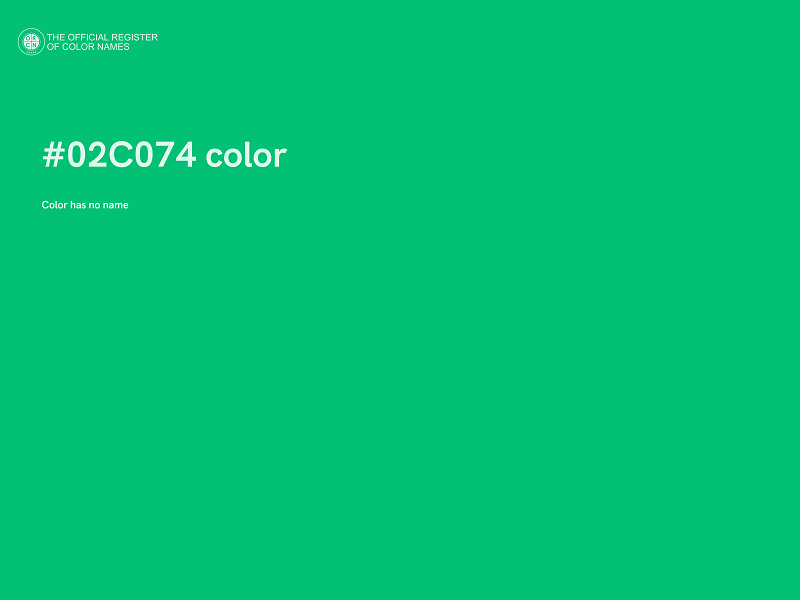 #02C074 color image