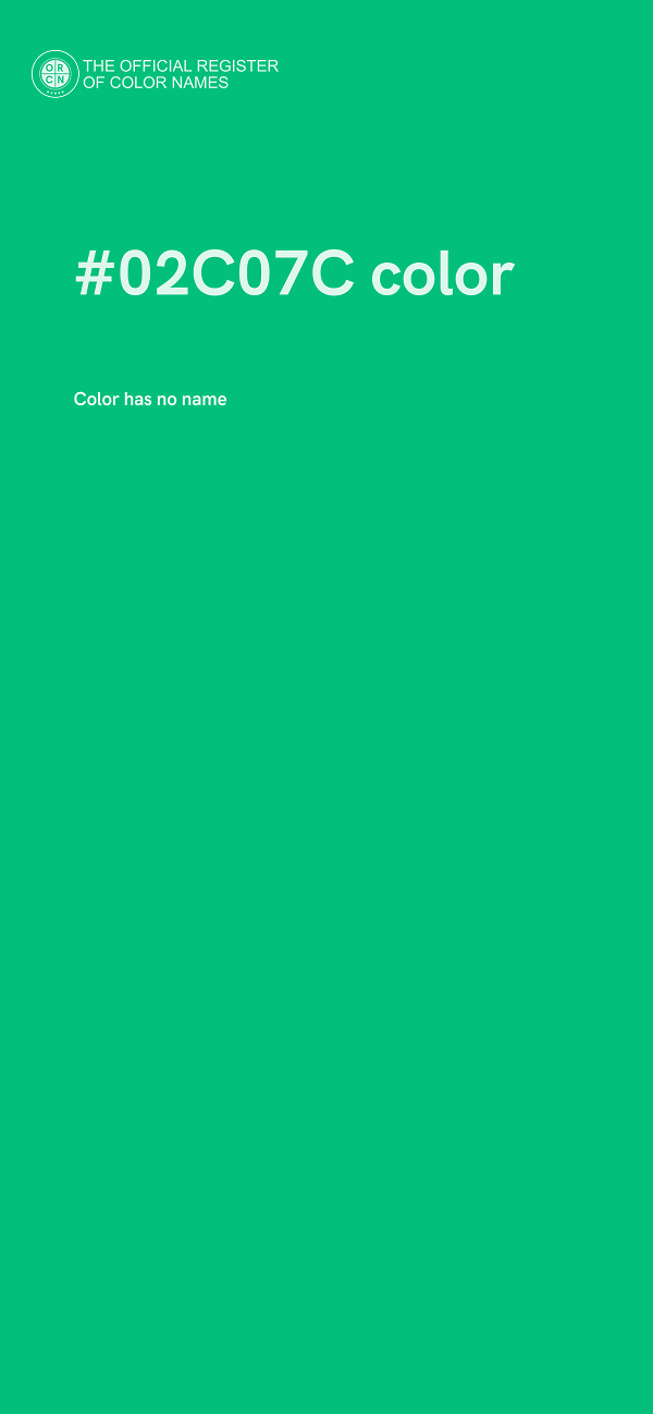#02C07C color image