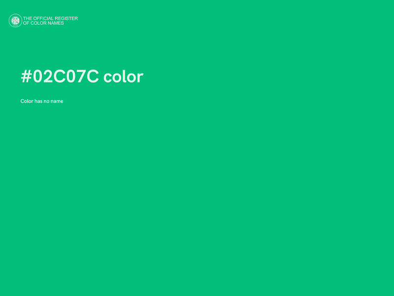 #02C07C color image