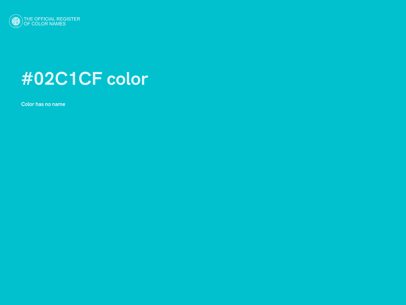 #02C1CF color image