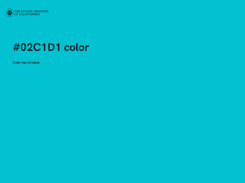 #02C1D1 color image