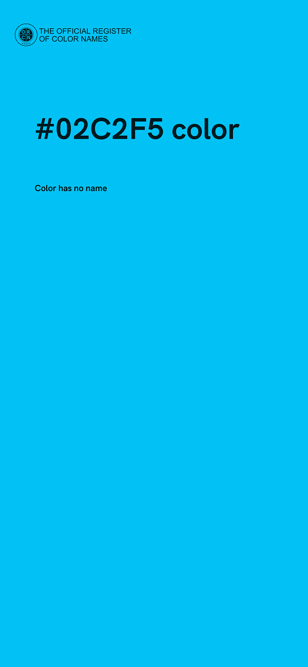 #02C2F5 color image