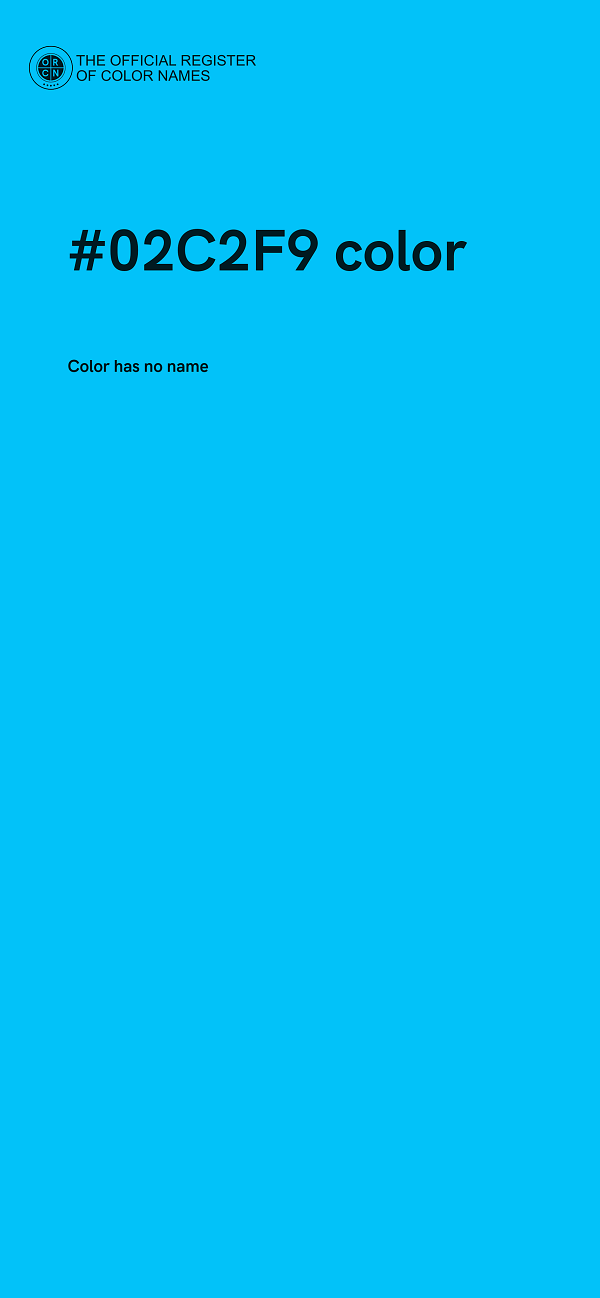 #02C2F9 color image