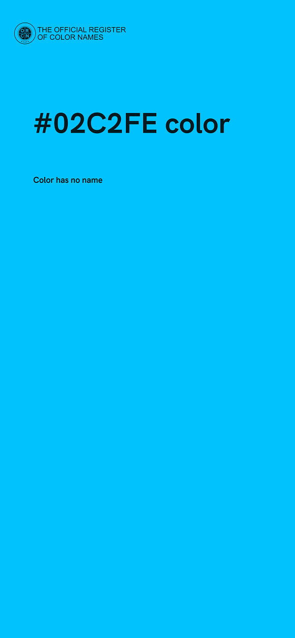 #02C2FE color image