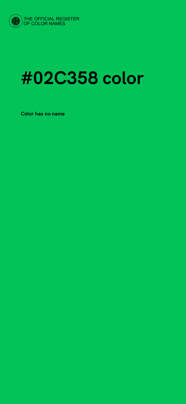#02C358 color image