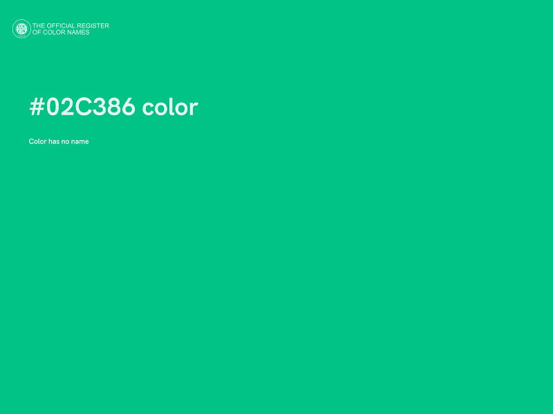 #02C386 color image