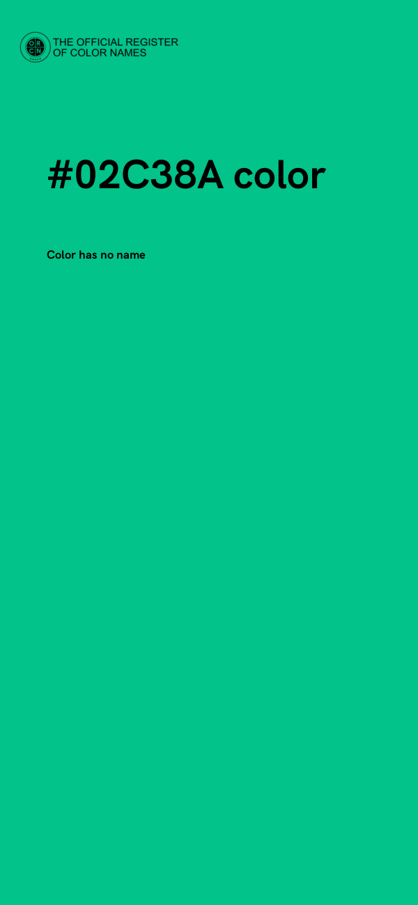 #02C38A color image