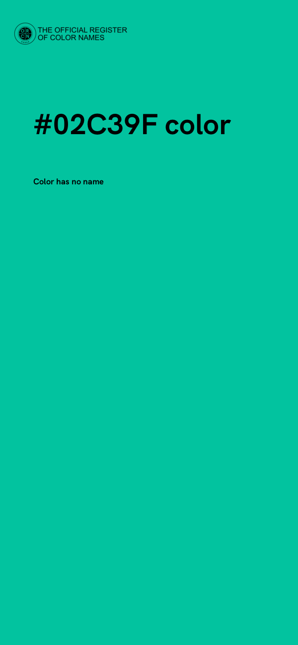 #02C39F color image