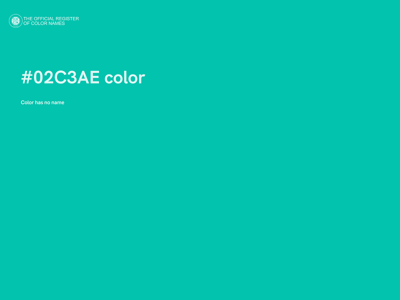 #02C3AE color image