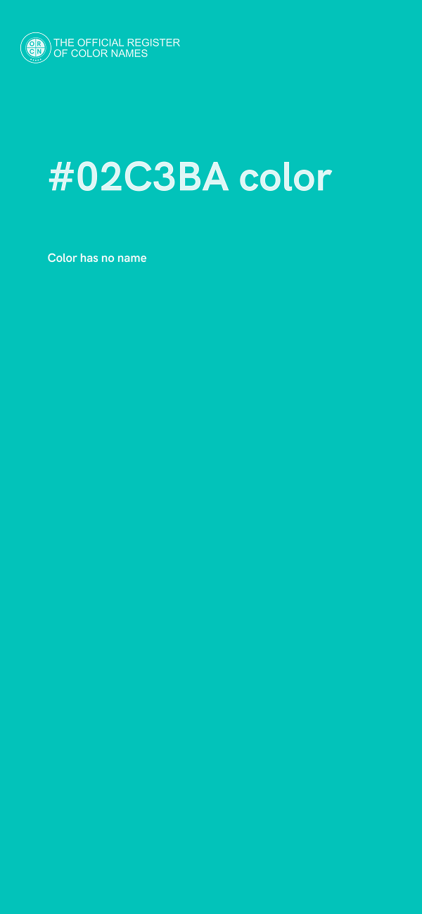 #02C3BA color image