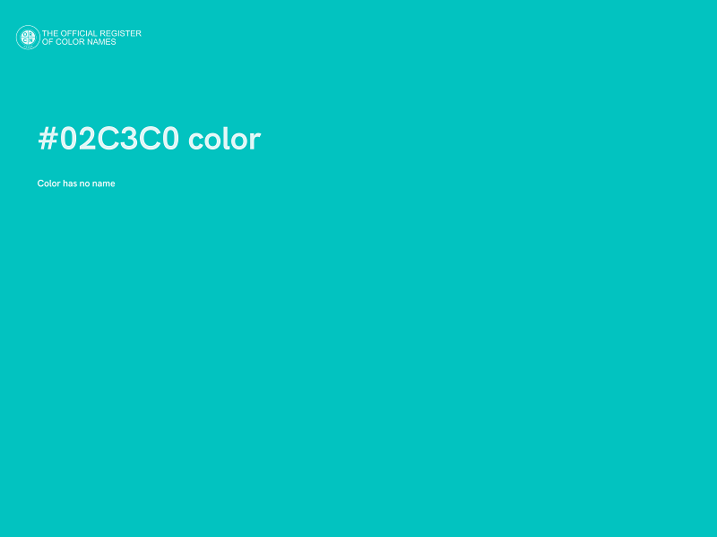 #02C3C0 color image