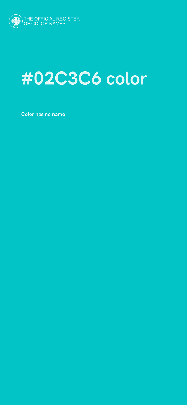 #02C3C6 color image