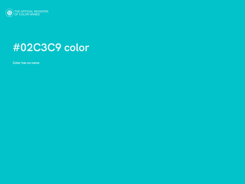 #02C3C9 color image