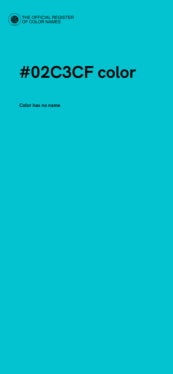 #02C3CF color image