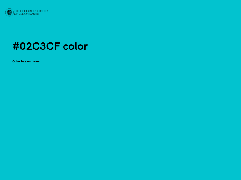 #02C3CF color image