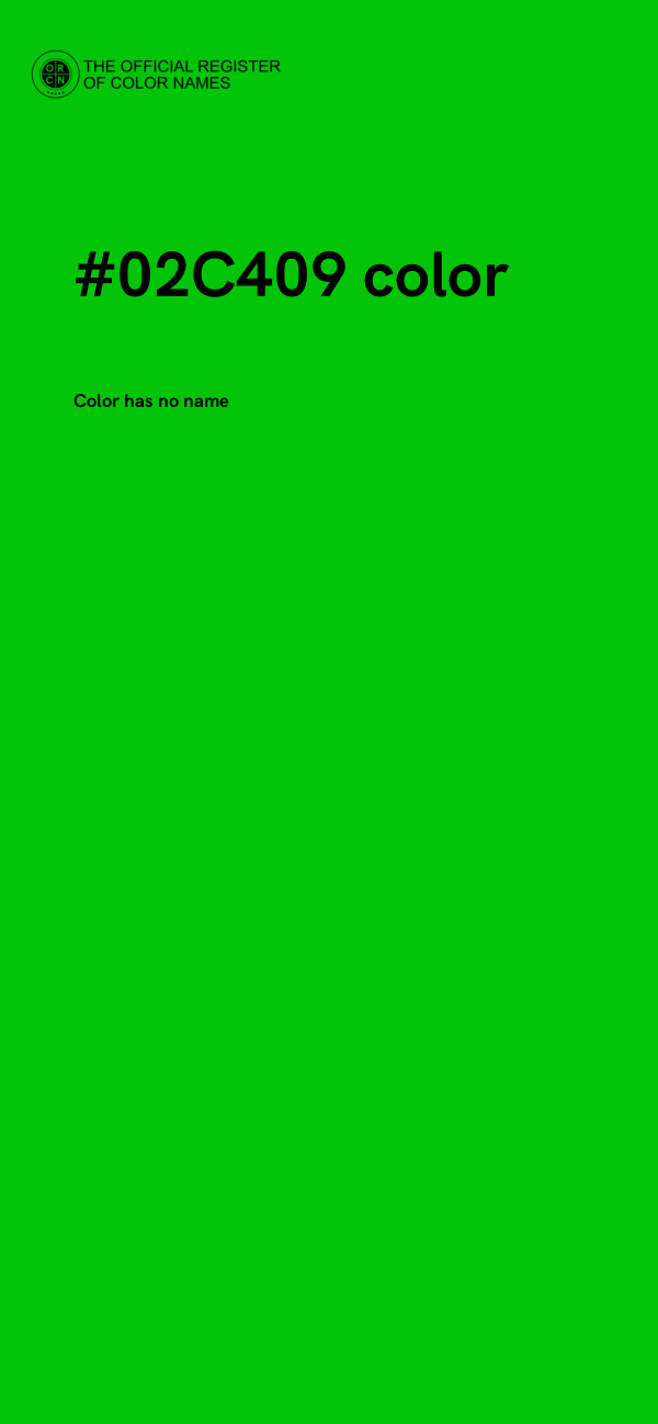 #02C409 color image