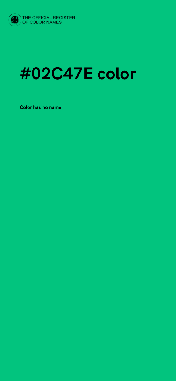 #02C47E color image