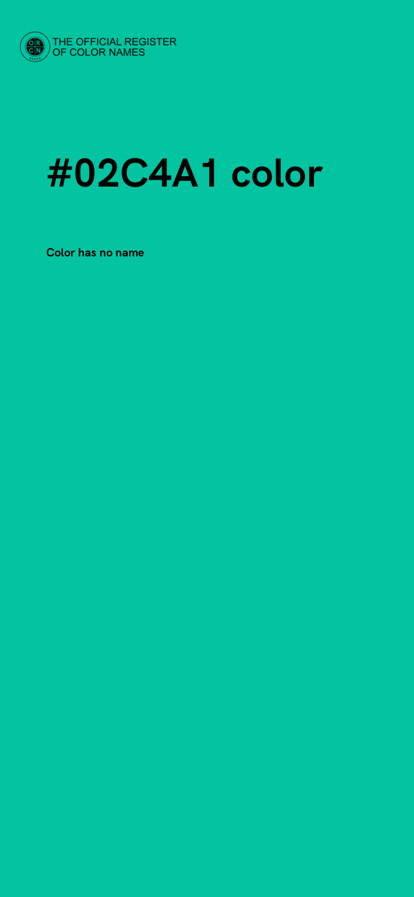 #02C4A1 color image