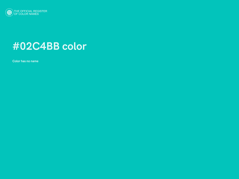 #02C4BB color image