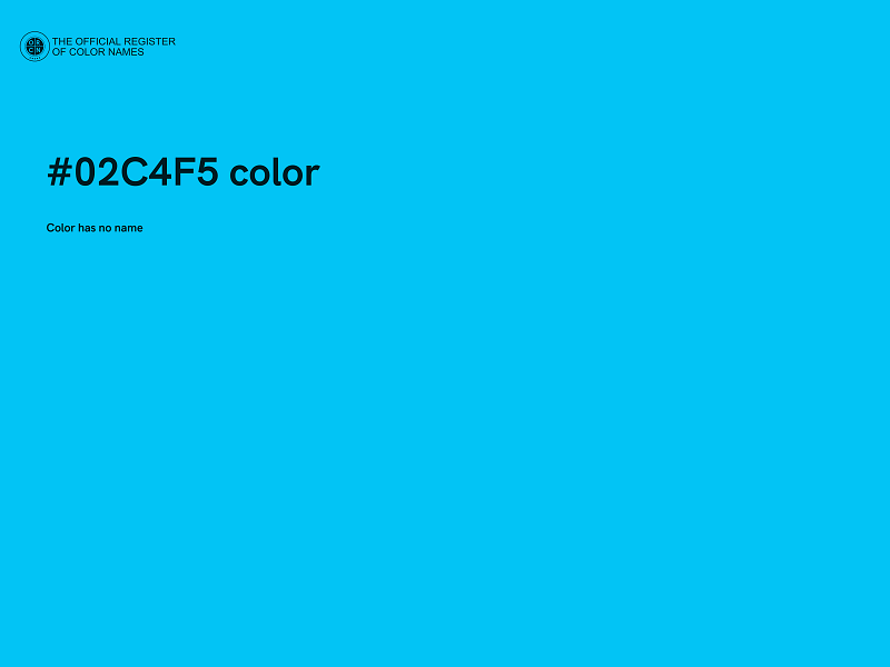 #02C4F5 color image