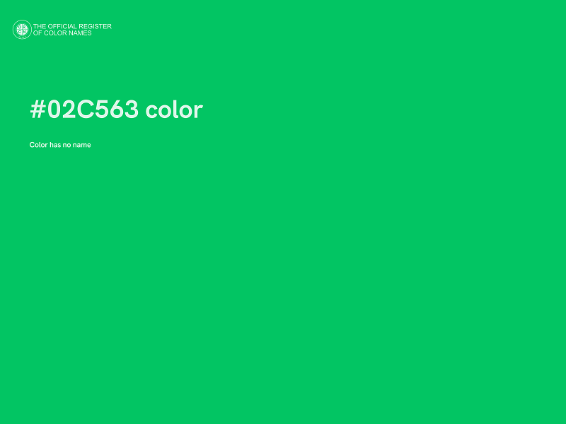 #02C563 color image