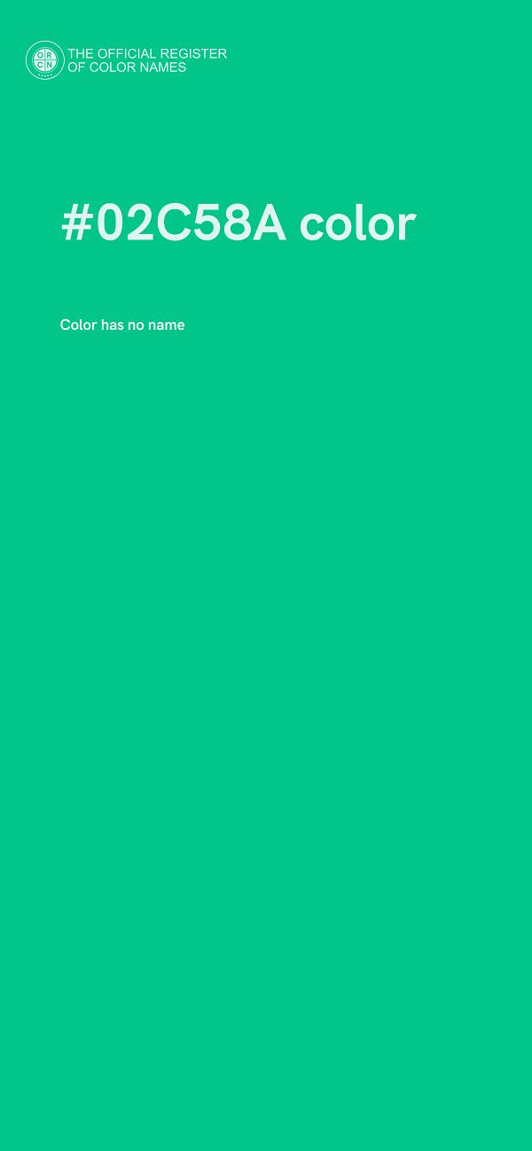 #02C58A color image