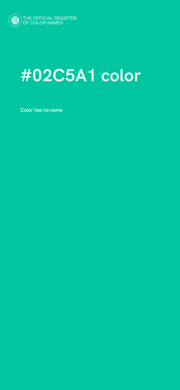 #02C5A1 color image