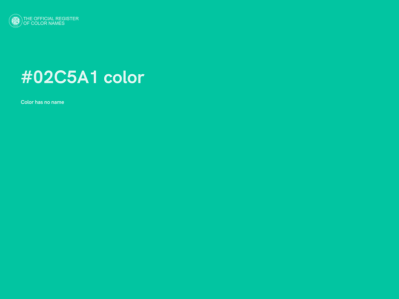 #02C5A1 color image