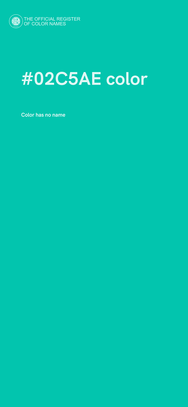#02C5AE color image
