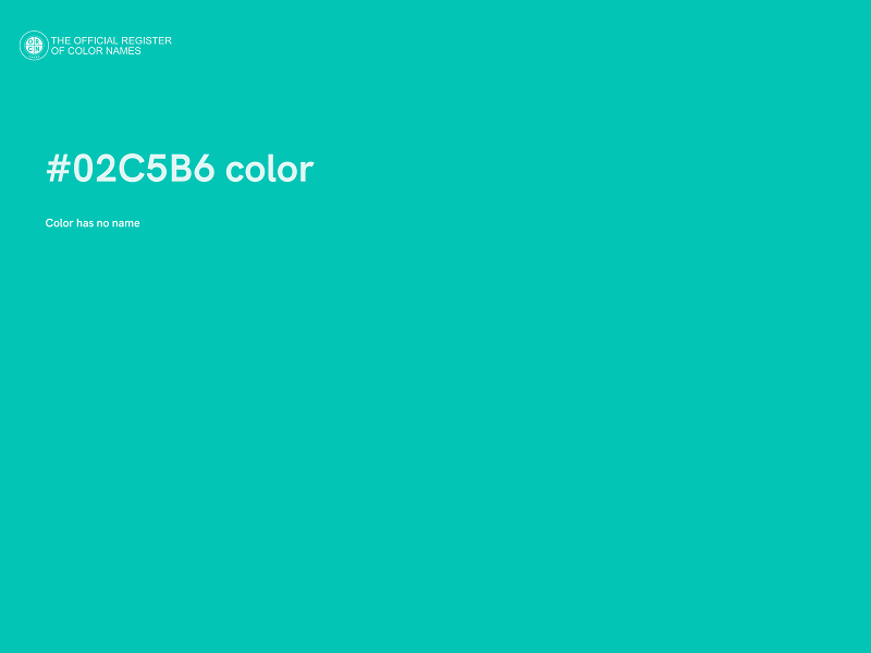 #02C5B6 color image