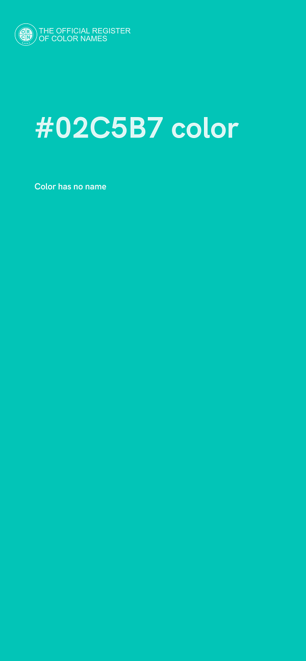 #02C5B7 color image