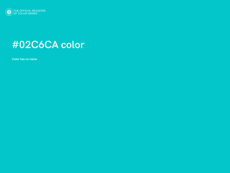 #02C6CA color image