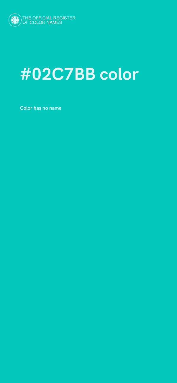 #02C7BB color image