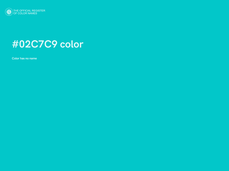 #02C7C9 color image