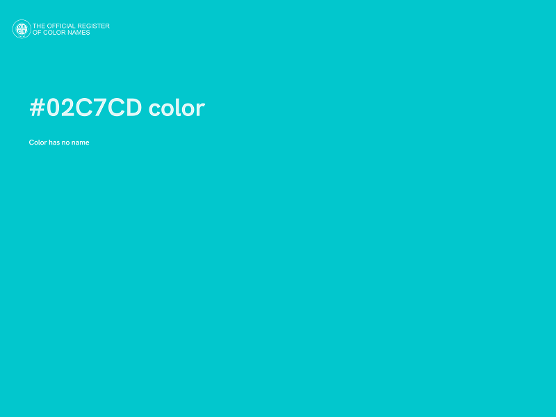 #02C7CD color image