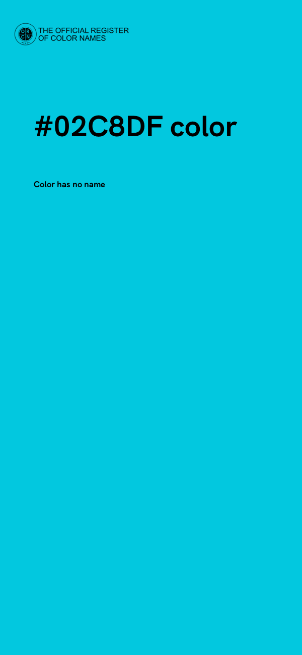 #02C8DF color image