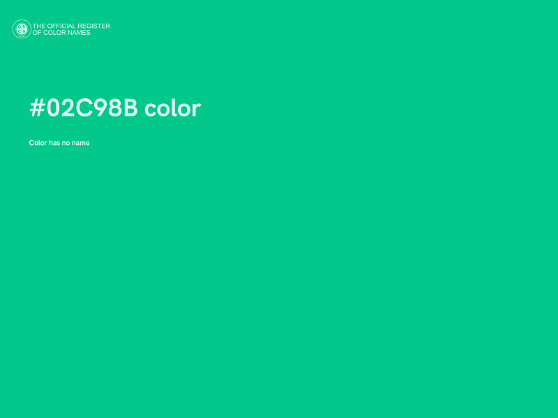 #02C98B color image