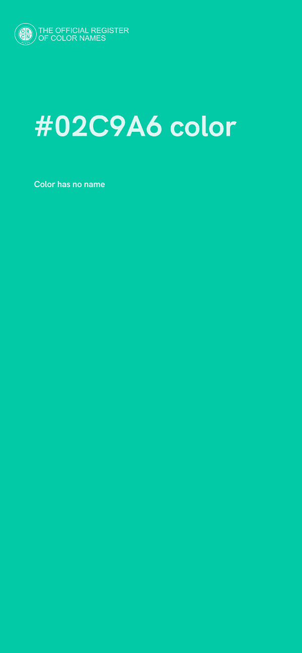 #02C9A6 color image