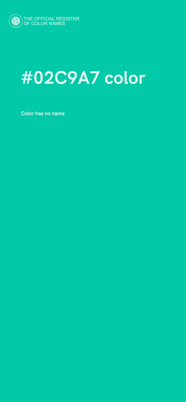 #02C9A7 color image