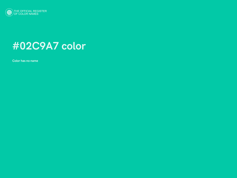 #02C9A7 color image