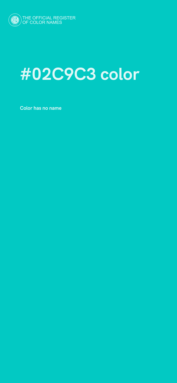 #02C9C3 color image