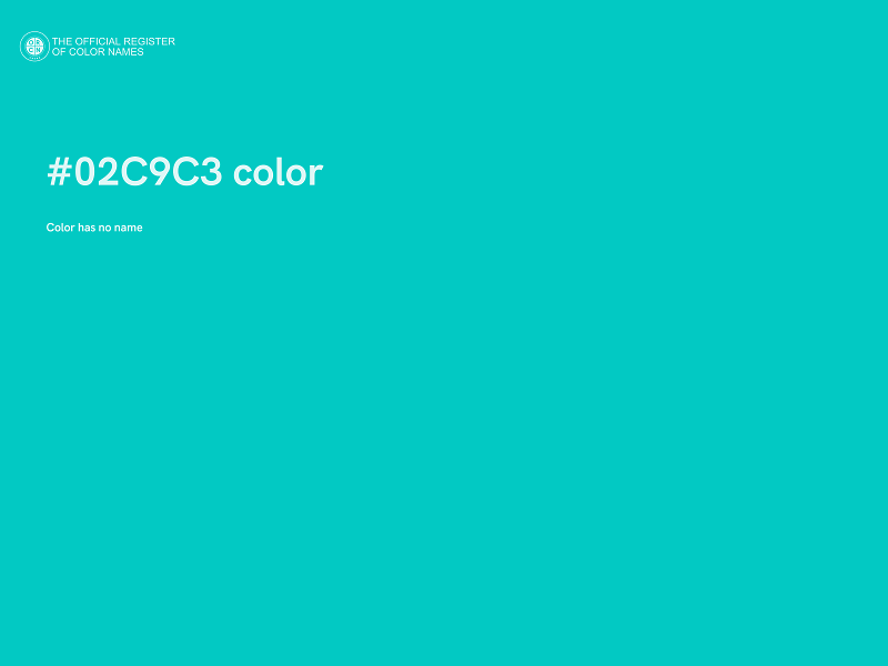 #02C9C3 color image