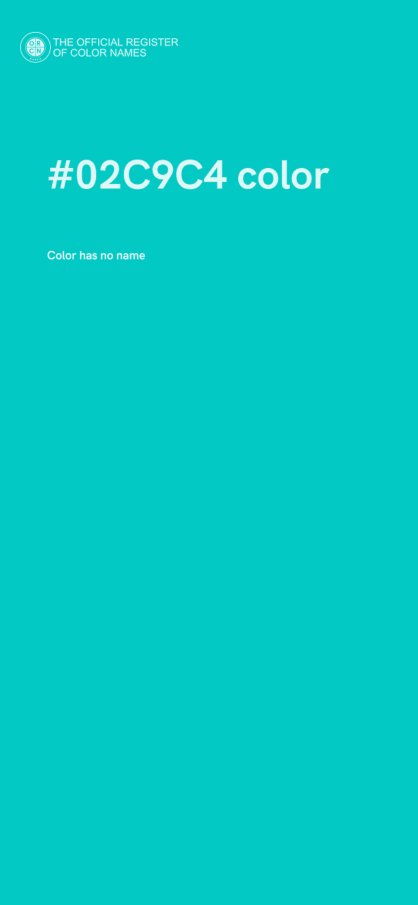 #02C9C4 color image