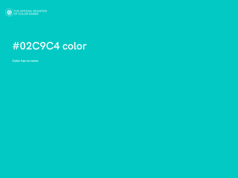 #02C9C4 color image