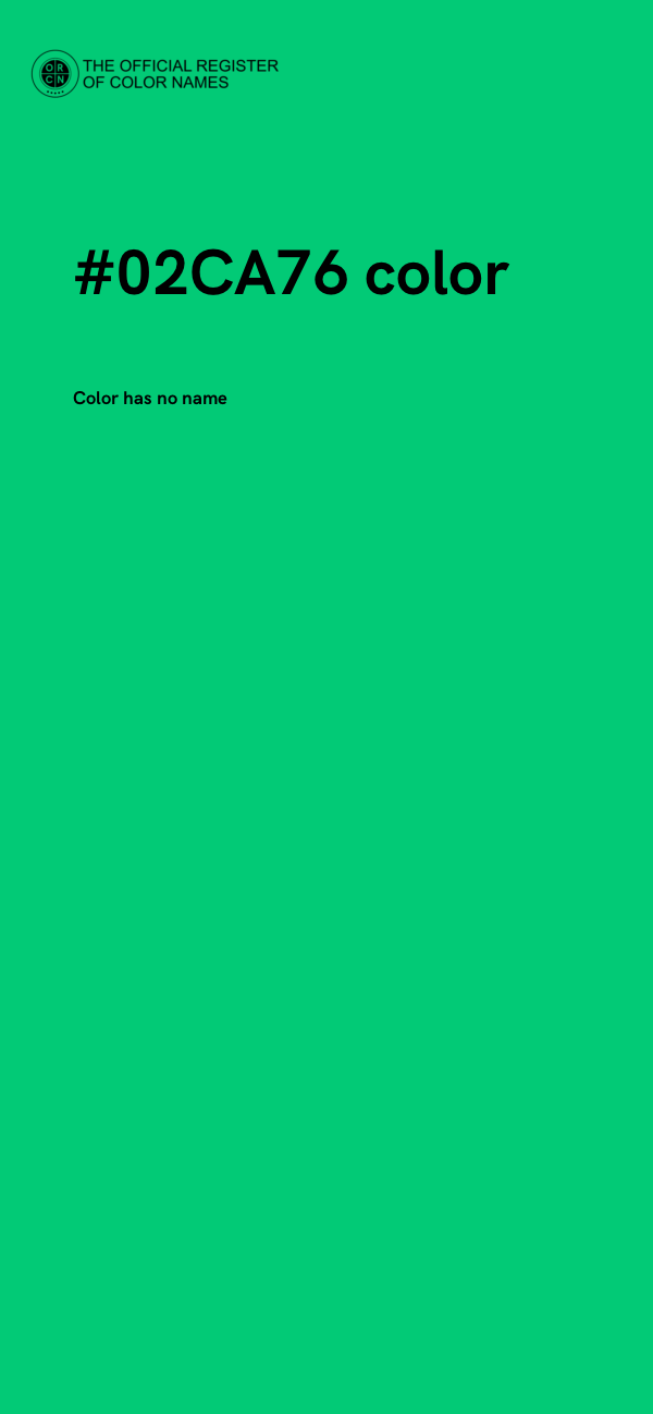 #02CA76 color image